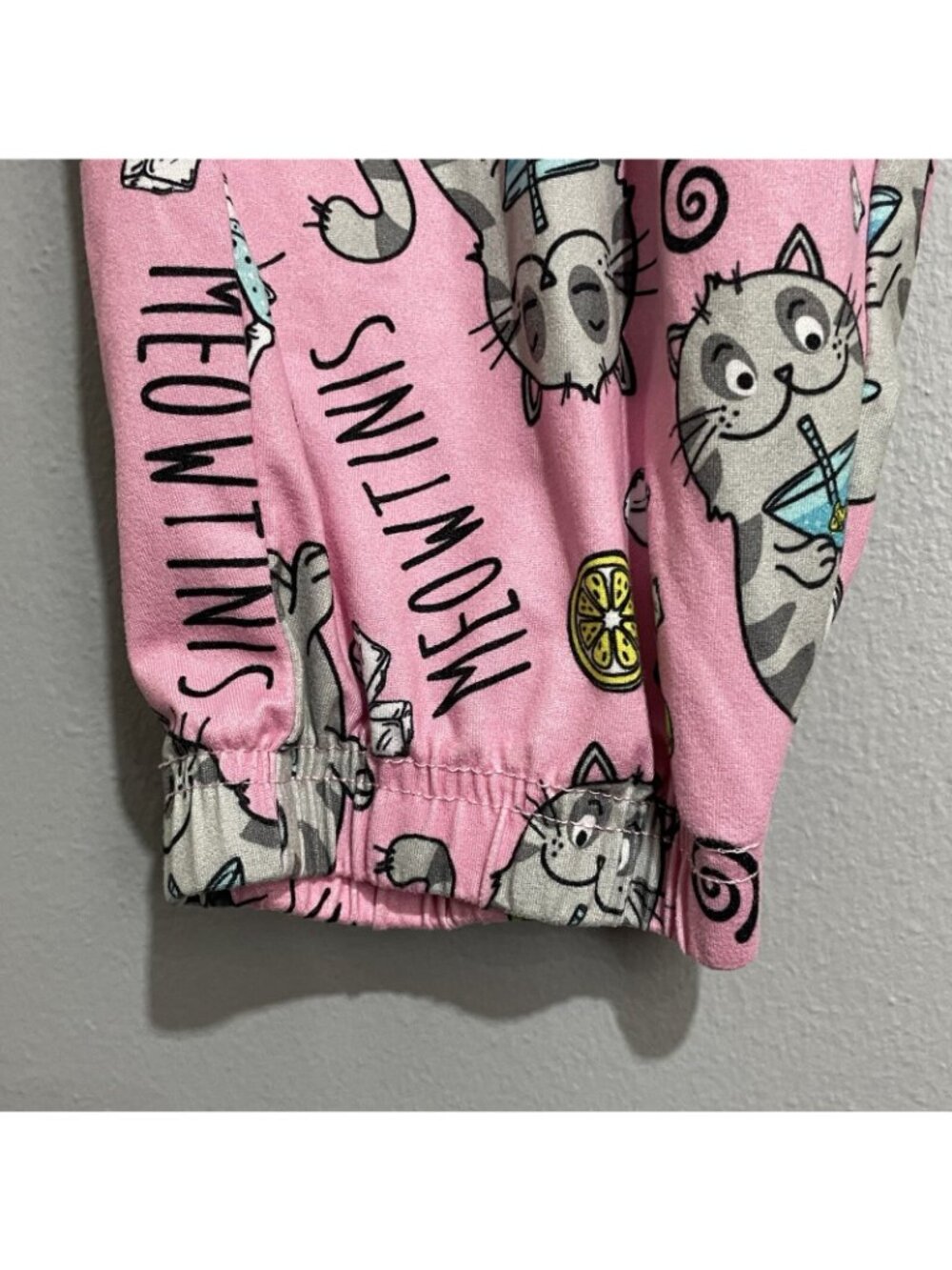 Briefly Stated Cat Lady Pajama Pants Women XL 16/18 Cocktail Drink Casual Lounge - Picture 6 of 12